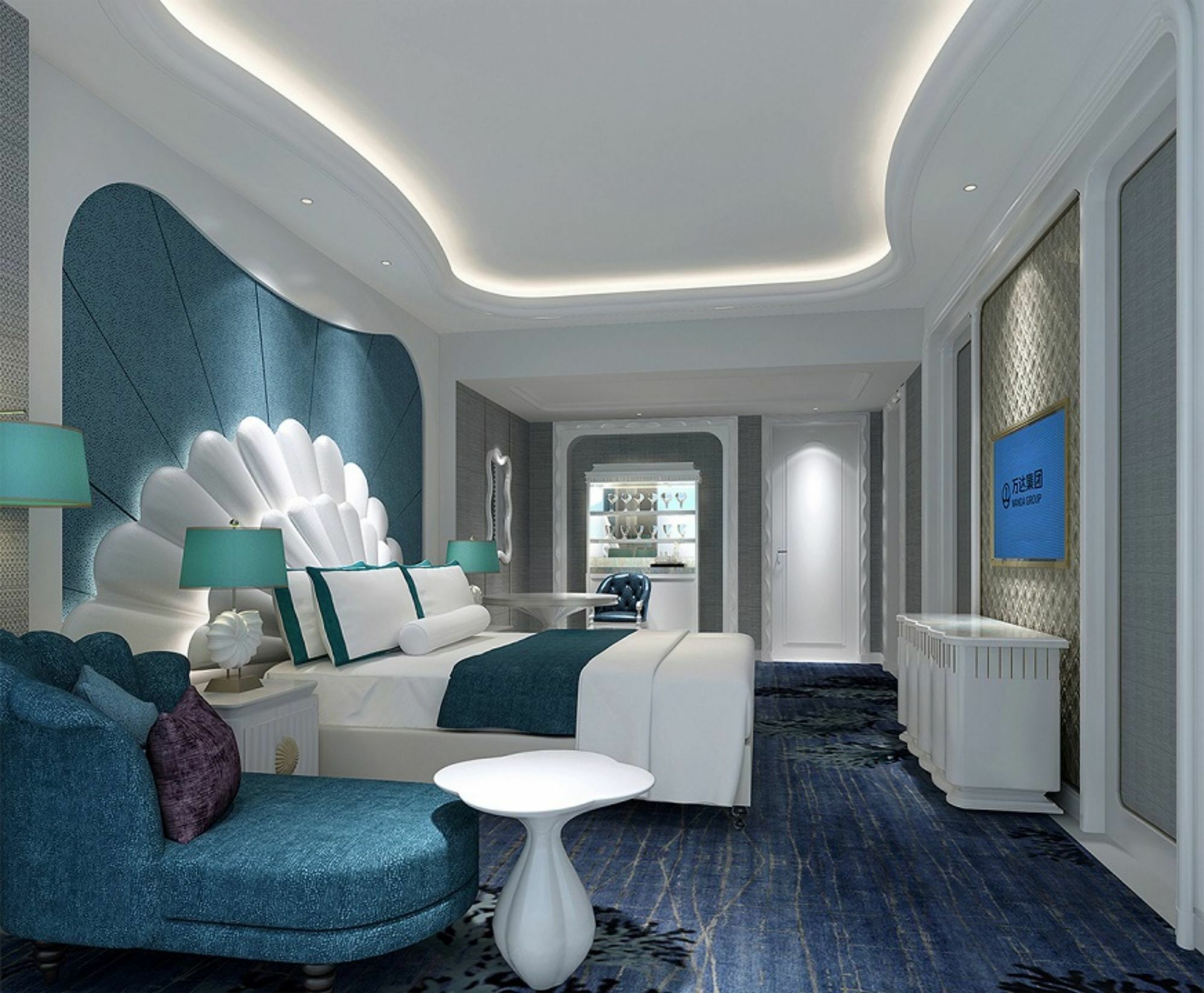 Hotel Wanda Vista Qingdao Movie Metropolis Exteriér fotografie