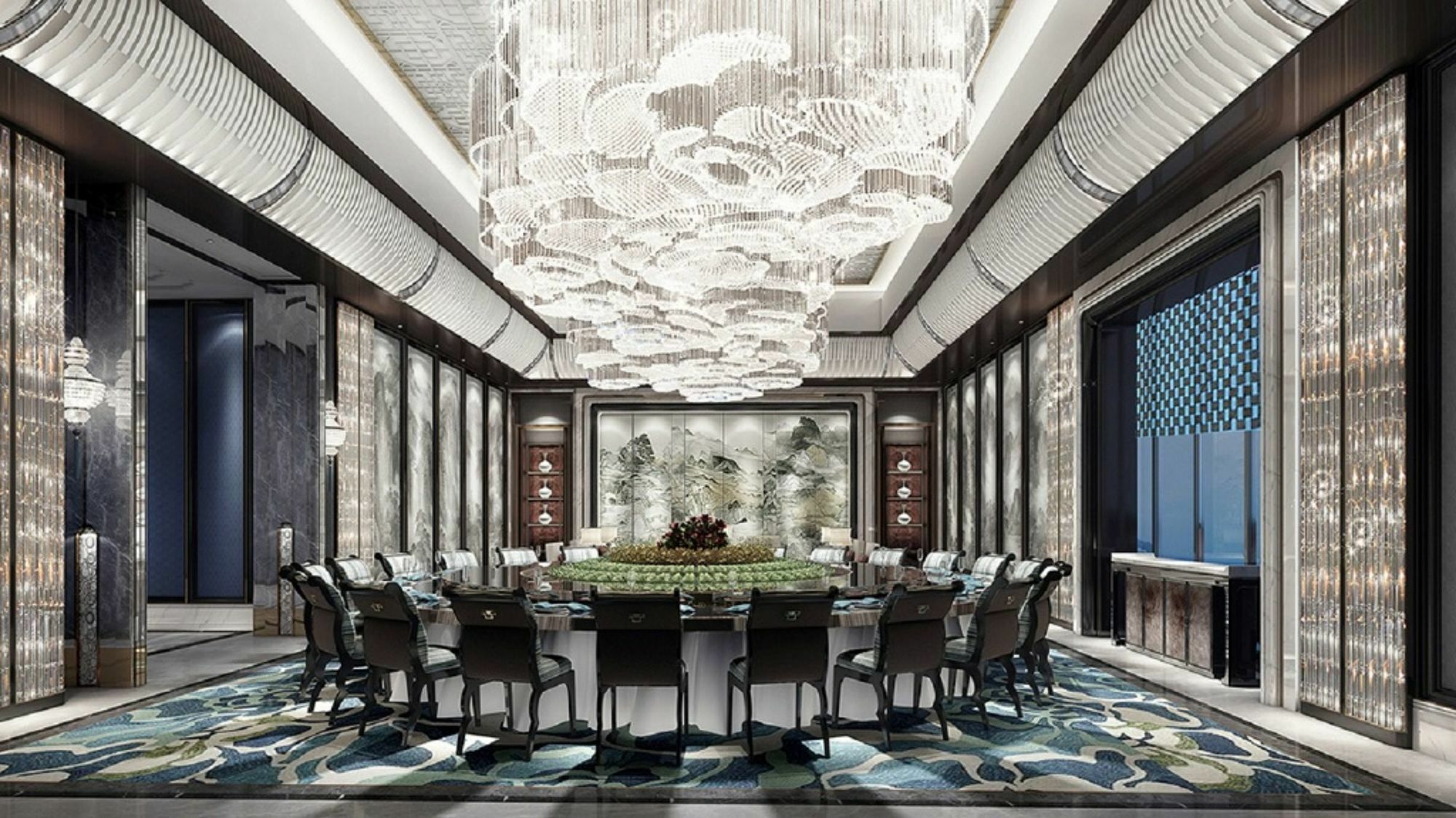 Hotel Wanda Vista Qingdao Movie Metropolis Exteriér fotografie