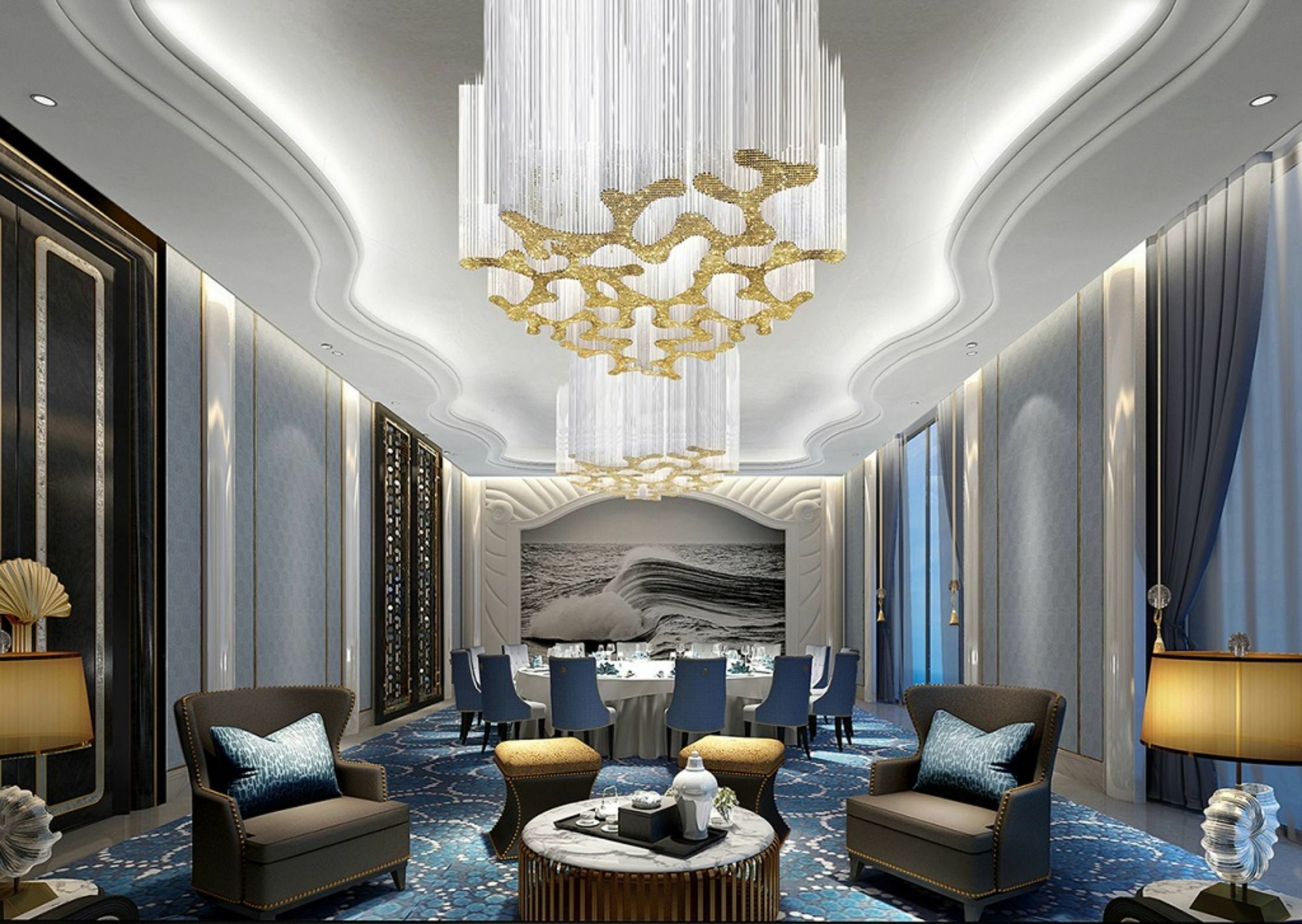 Hotel Wanda Vista Qingdao Movie Metropolis Exteriér fotografie