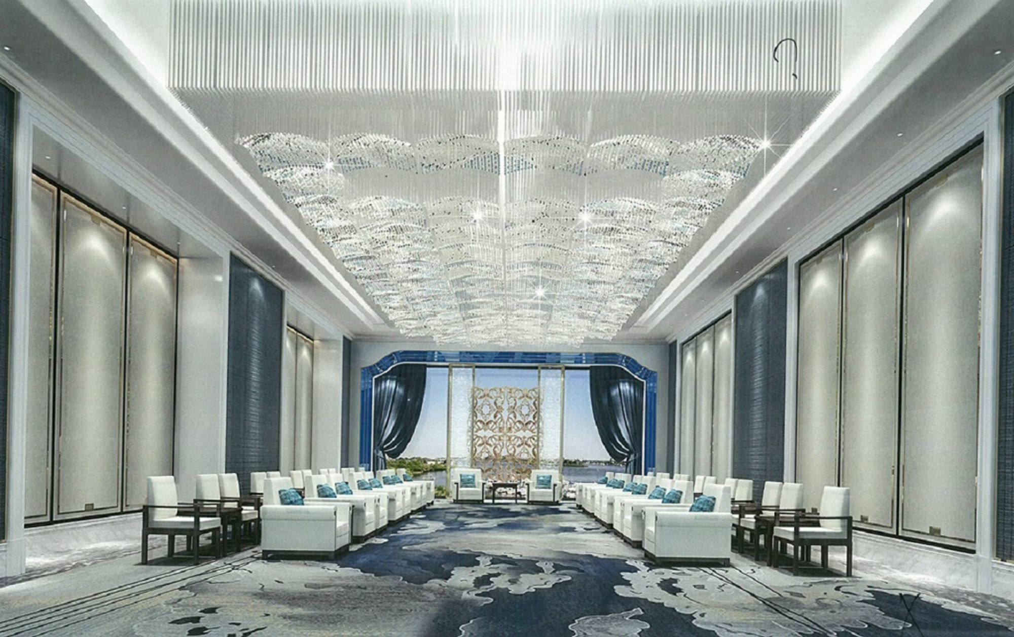 Hotel Wanda Vista Qingdao Movie Metropolis Exteriér fotografie